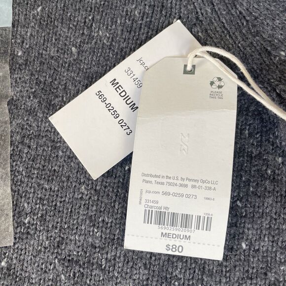 Mutual Weave Charcoal Heather Gray Sweater Hoodie Men's Unisex Medium NEW NWT - Picture 8 of 9